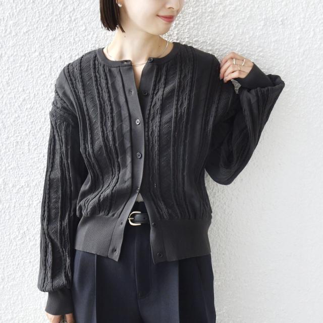 シップス（SHIPS）/《予約》【WEB限定】〈手洗い可能〉レース 編み 2WAY カーディガン