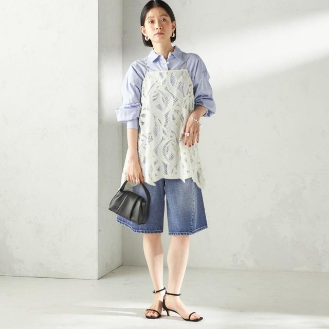 シップス（SHIPS）/《予約》【SHIPS別注】BIT BLUE:バミューダ ショーツ