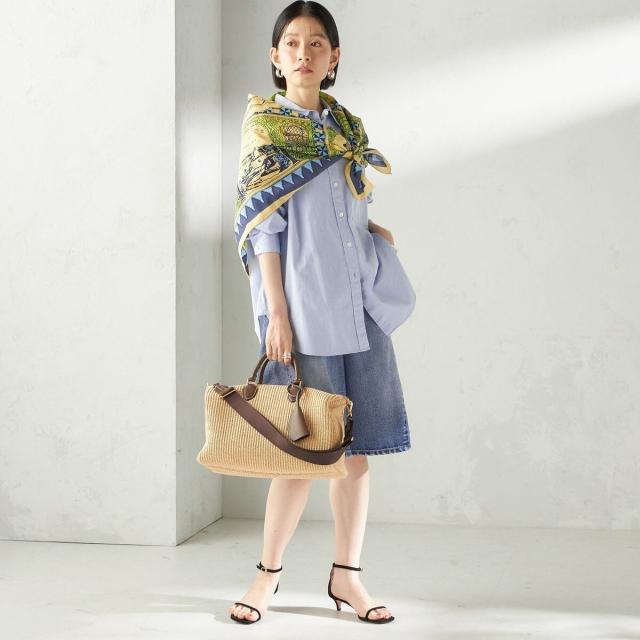 シップス（SHIPS）/《予約》【SHIPS別注】BIT BLUE:バミューダ ショーツ