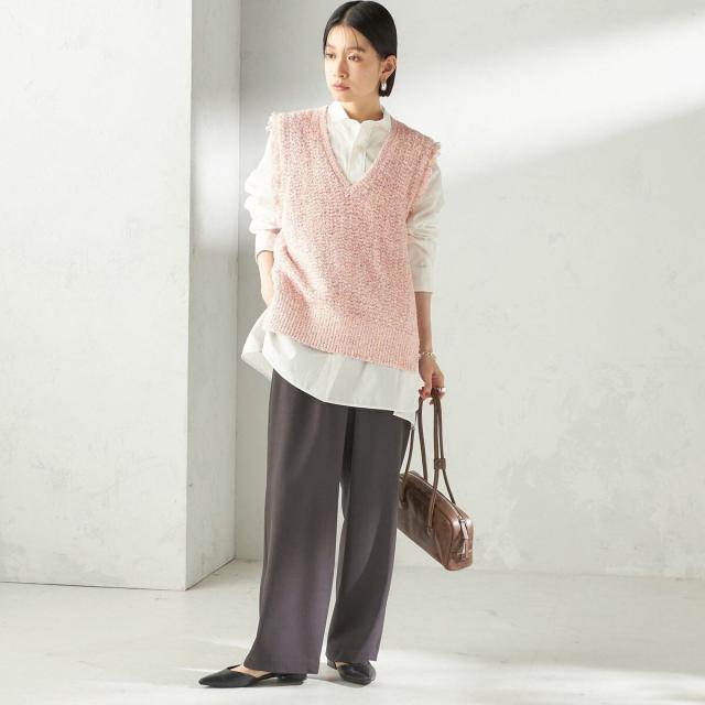 シップス（SHIPS）/《予約》〈手洗い可能〉ミックスカラー Vネック プルオーバー