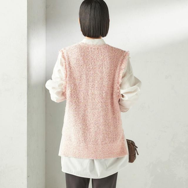 シップス（SHIPS）/《予約》〈手洗い可能〉ミックスカラー Vネック プルオーバー