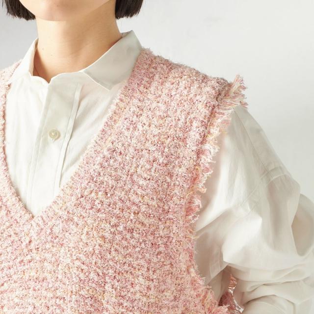 シップス（SHIPS）/《予約》〈手洗い可能〉ミックスカラー Vネック プルオーバー