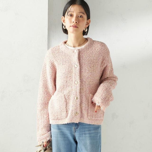 シップス（SHIPS）/《予約》〈手洗い可能〉ミックスカラー ニット ジャケット