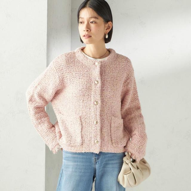 シップス（SHIPS）/《予約》〈手洗い可能〉ミックスカラー ニット ジャケット