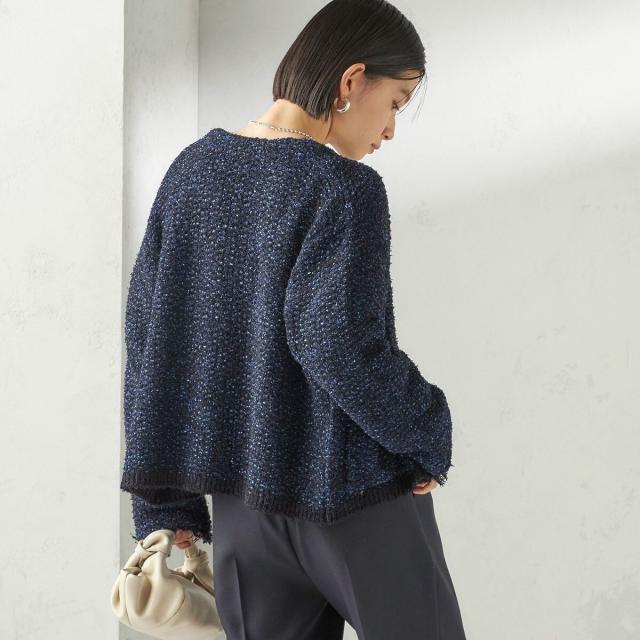 シップス（SHIPS）/《予約》〈手洗い可能〉ミックスカラー ニット ジャケット