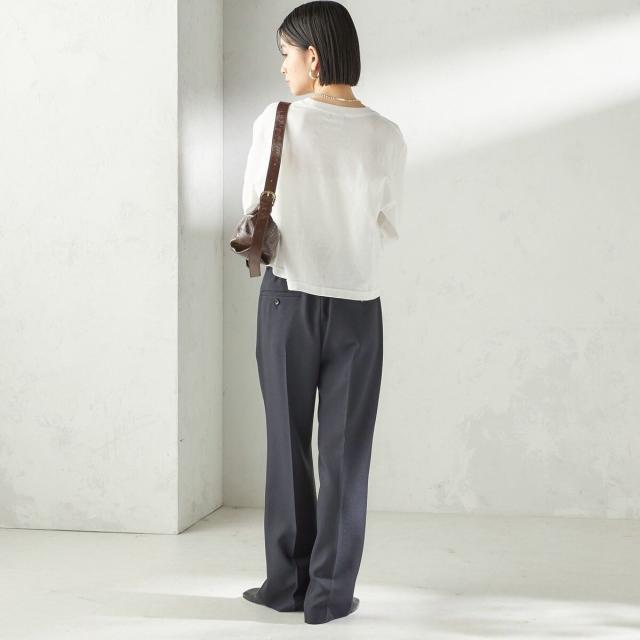 シップス（SHIPS）/《予約》【SHIPS別注】Odub: フォト プリント クロップド ロングスリーブ TEE