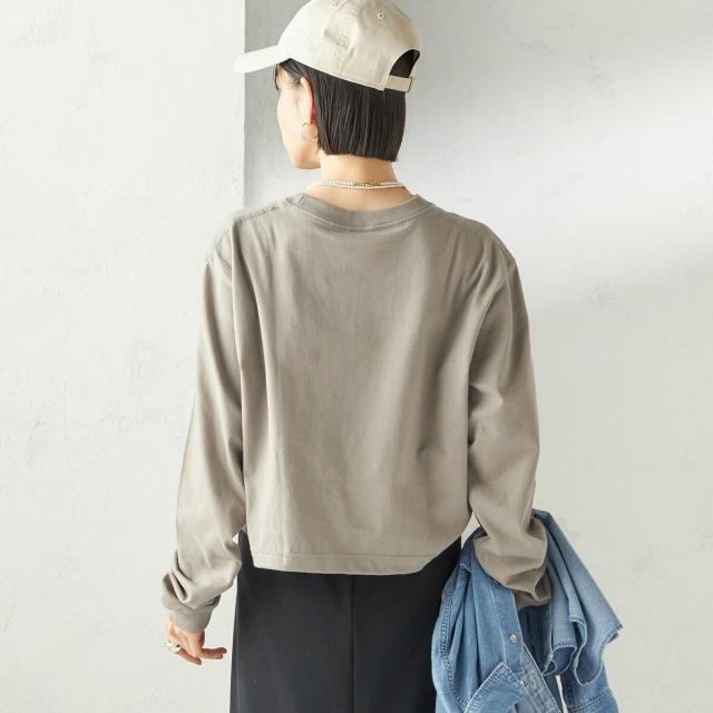 シップス（SHIPS）/《予約》【SHIPS別注】Odub: フォト プリント クロップド ロングスリーブ TEE