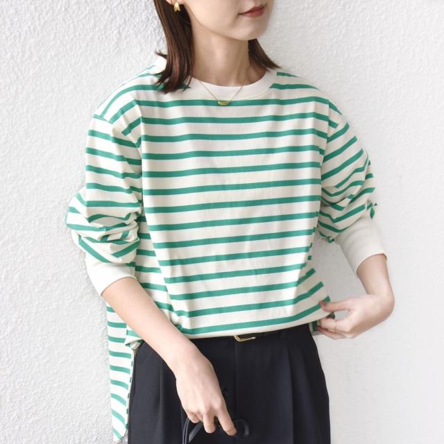 シップス（SHIPS）/《予約》【SHIPS別注】TENNESSEE:〈洗濯機可能〉ワイド ボーダー TEE