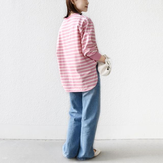 シップス（SHIPS）/《予約》【SHIPS別注】TENNESSEE:〈洗濯機可能〉ワイド ボーダー TEE