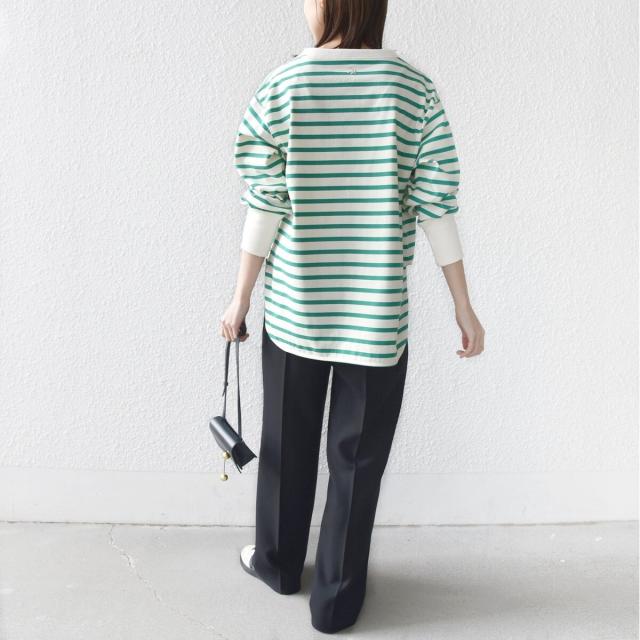 シップス（SHIPS）/《予約》【SHIPS別注】TENNESSEE:〈洗濯機可能〉ワイド ボーダー TEE