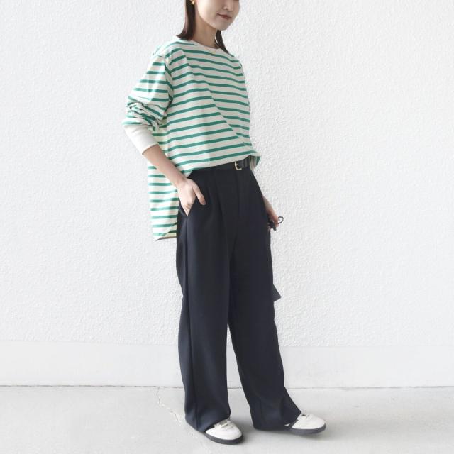 シップス（SHIPS）/《予約》【SHIPS別注】TENNESSEE:〈洗濯機可能〉ワイド ボーダー TEE