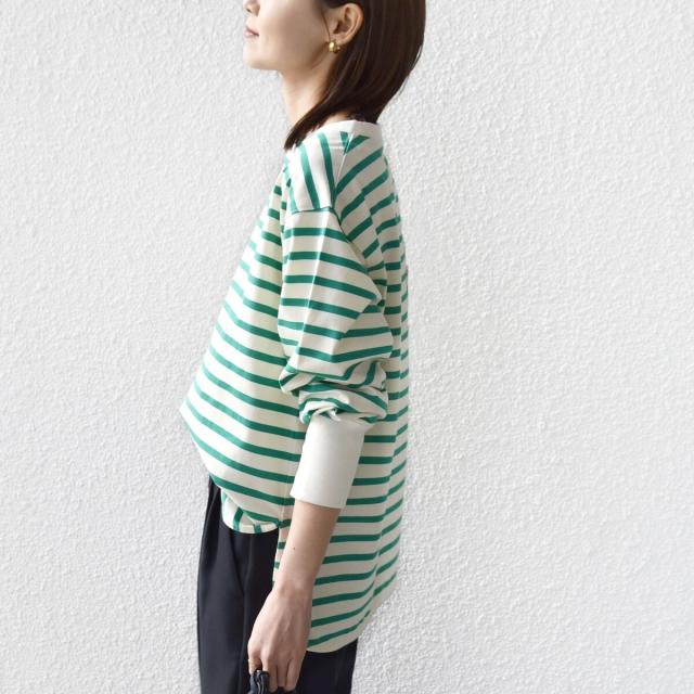 シップス（SHIPS）/《予約》【SHIPS別注】TENNESSEE:〈洗濯機可能〉ワイド ボーダー TEE