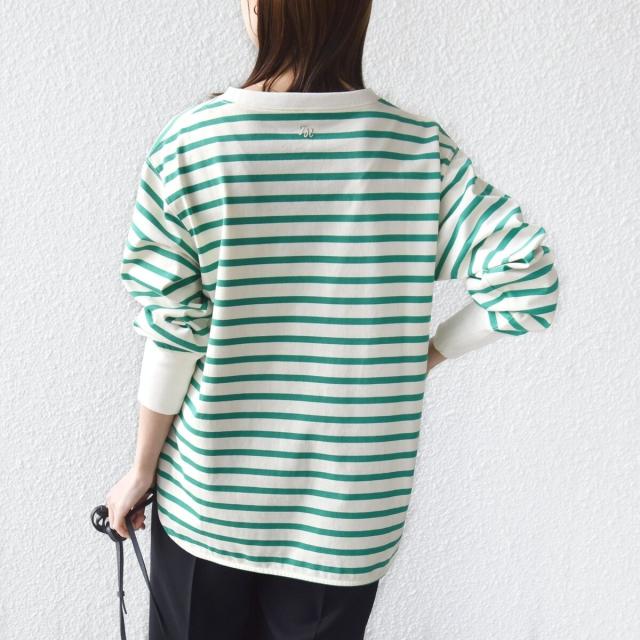 シップス（SHIPS）/《予約》【SHIPS別注】TENNESSEE:〈洗濯機可能〉ワイド ボーダー TEE