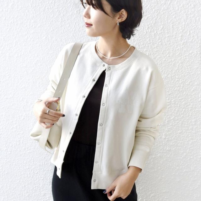 シップス（SHIPS）/《予約》【SHIPS別注】TENNESSEE:〈洗濯機可能〉スナップ 釦 スウェット カーディガン