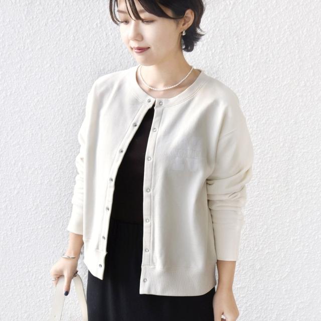 シップス（SHIPS）/《予約》【SHIPS別注】TENNESSEE:〈洗濯機可能〉スナップ 釦 スウェット カーディガン