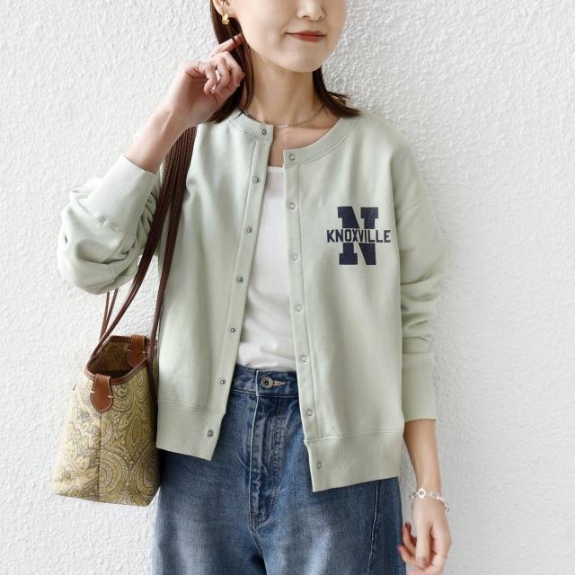 シップス（SHIPS）/《予約》【SHIPS別注】TENNESSEE:〈洗濯機可能〉スナップ 釦 スウェット カーディガン