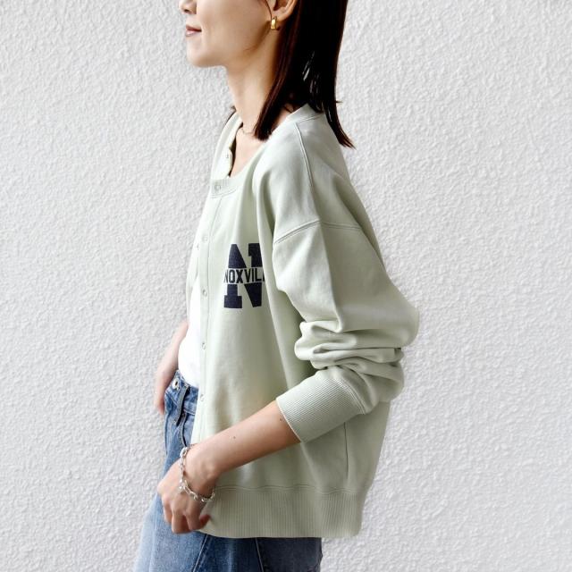 シップス（SHIPS）/《予約》【SHIPS別注】TENNESSEE:〈洗濯機可能〉スナップ 釦 スウェット カーディガン