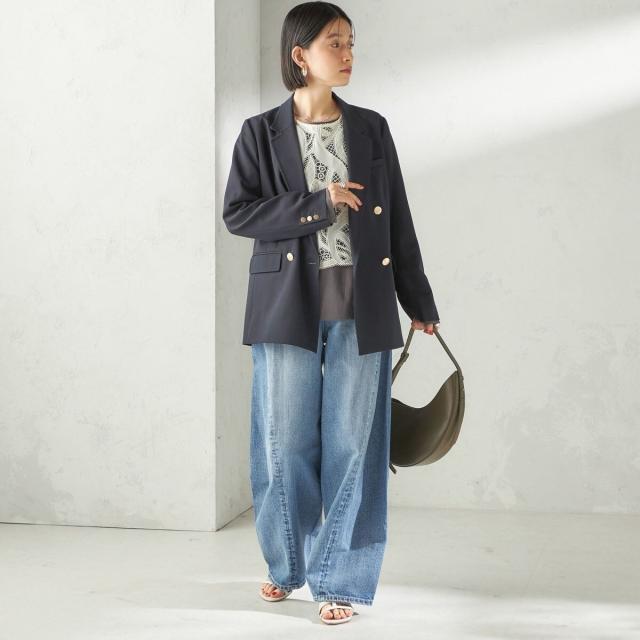 シップス（SHIPS）/《予約》【SHIPS別注】BIT BLUE:バレル レック デニム パンツ