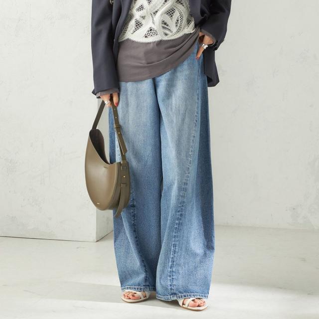 シップス（SHIPS）/《予約》【SHIPS別注】BIT BLUE:バレル レック デニム パンツ