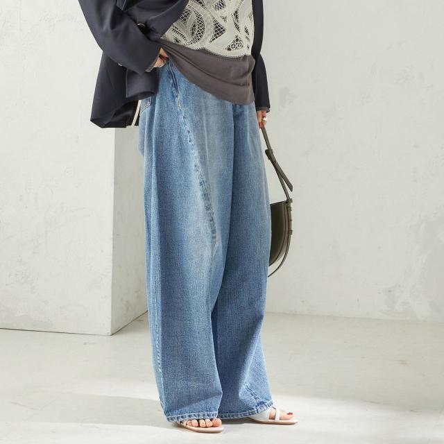 シップス（SHIPS）/《予約》【SHIPS別注】BIT BLUE:バレル レック デニム パンツ