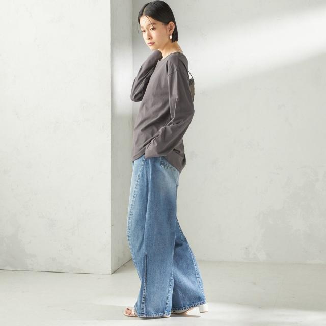 シップス（SHIPS）/《予約》【SHIPS別注】BIT BLUE:バレル レック デニム パンツ