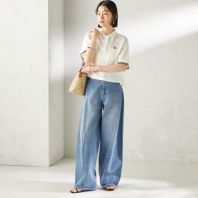 シップス（SHIPS）/《予約》【SHIPS別注】BIT BLUE:バレル レック デニム パンツ