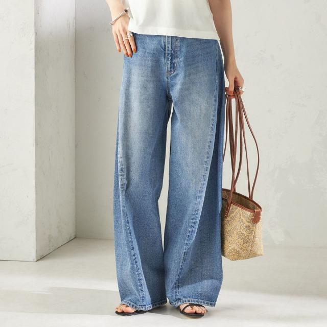 シップス（SHIPS）/《予約》【SHIPS別注】BIT BLUE:バレル レック デニム パンツ