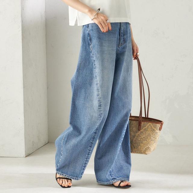 シップス（SHIPS）/《予約》【SHIPS別注】BIT BLUE:バレル レック デニム パンツ