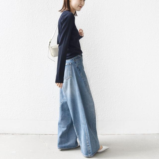 シップス（SHIPS）/《予約》【SHIPS別注】BIT BLUE:バレル レック デニム パンツ