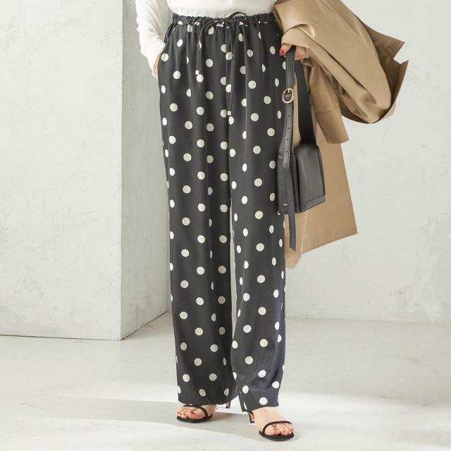 シップス（SHIPS）/《予約》〈手洗い可能〉ソルベ ツイル ドット ドロスト パンツ