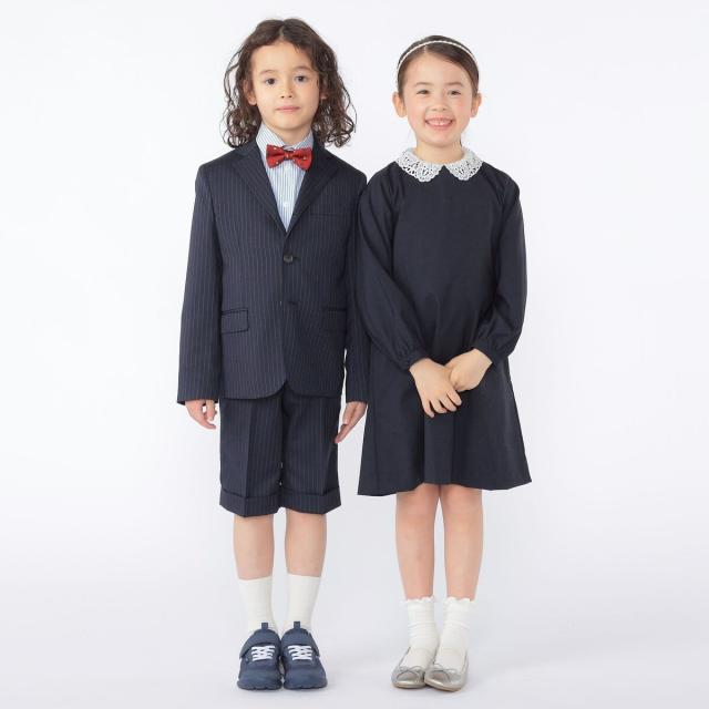 シップス（SHIPS）/SHIPS KIDS:110〜130cm /セレモニー ネイビー ストライプ ジャケット_4