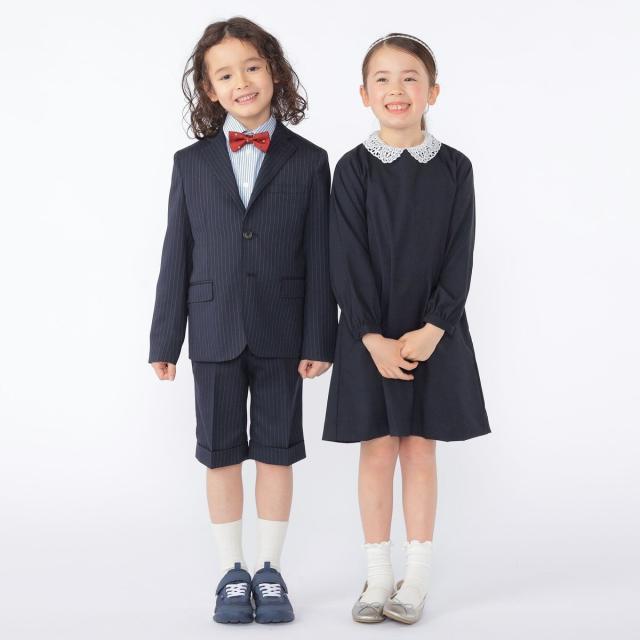シップス（SHIPS）/SHIPS KIDS:110〜130cm /セレモニー ネイビー ストライプ ジャケット_5
