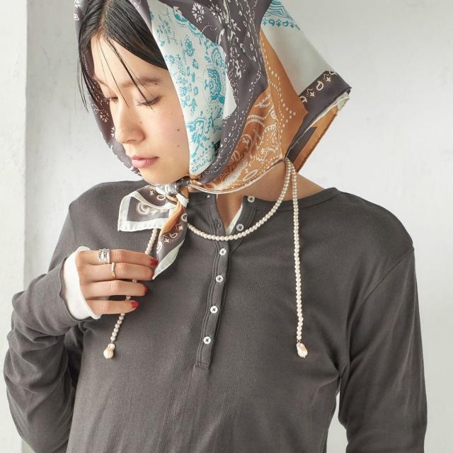 シップス（SHIPS）/《予約》manipuri: 26SS スカーフ 65×65