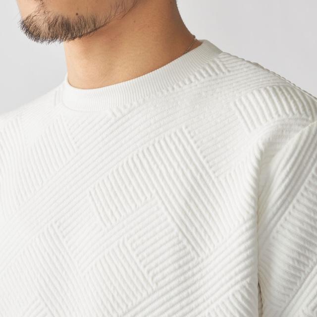 シップス（SHIPS）/SHIPS: 膨れジャカード ロングスリーブ