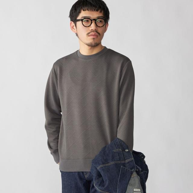 シップス（SHIPS）/SHIPS: 膨れジャカード ロングスリーブ