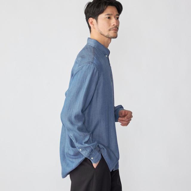 シップス（SHIPS）/【WEB限定】SHIPS:〈手洗い可能〉リヨセル エア ボタンダウン デニム シャツ_11