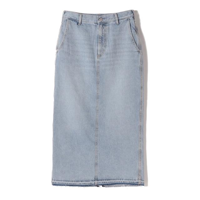シップス(SHIPS)/SHIPS Primary Navy Label:ブリーチ 5ポケット デニム スカート