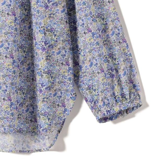 シップス（SHIPS）/SHIPS Primary Navy Label:〈手洗い可能〉LIBERTY ギャザー ブラウス_4