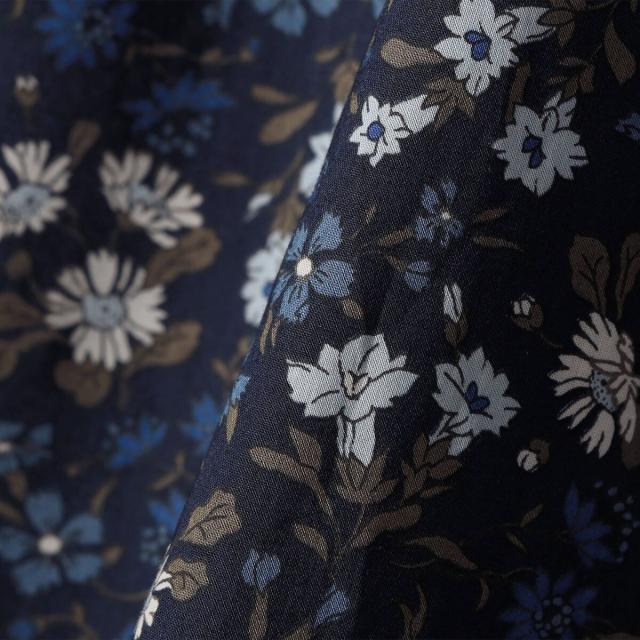 シップス（SHIPS）/SHIPS Primary Navy Label:〈手洗い可能〉LIBERTY ギャザー ブラウス_9