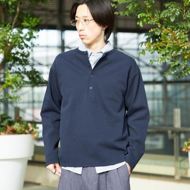 シップス（SHIPS）/City Ambient Products: ピケ ヘンリー ネック ロングスリーブ_3