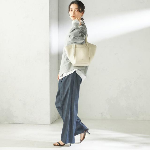 シップス（SHIPS）/BEAURE: ロング ハンドル 2WAY トート バッグ_6