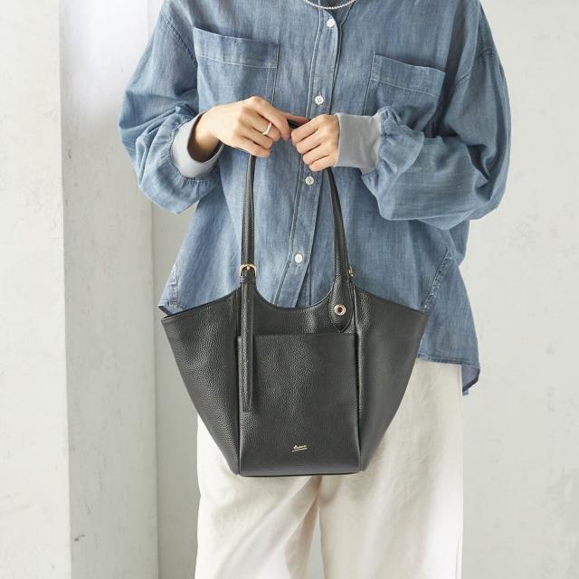シップス（SHIPS）/BEAURE: ロング ハンドル 2WAY トート バッグ_19