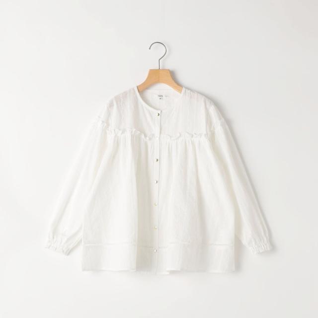シップス（SHIPS）/SHIPS KIDS:140〜150cm / ギャザーフリル 刺繍 ブラウス_1