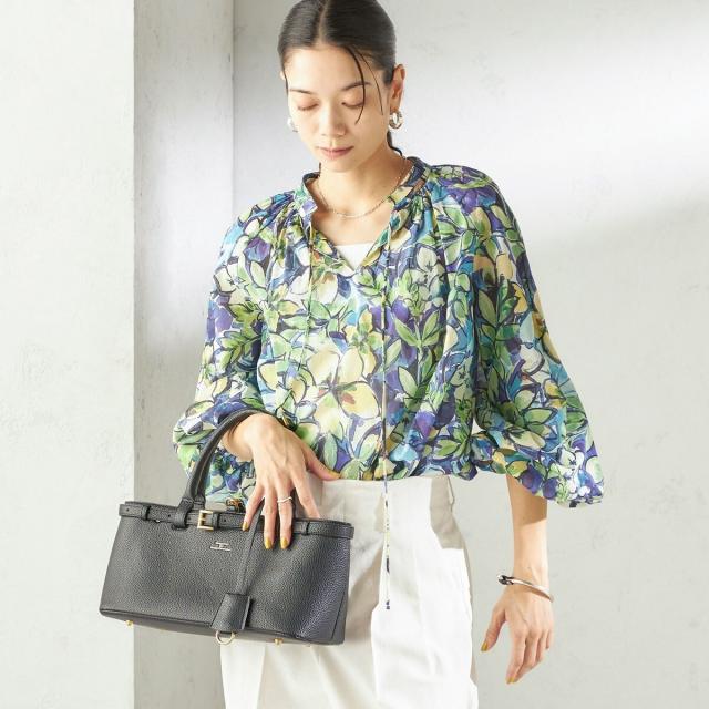 シップス（SHIPS）/〈手洗い可能〉DEVEAUX 綿 プリント ブラウス_8