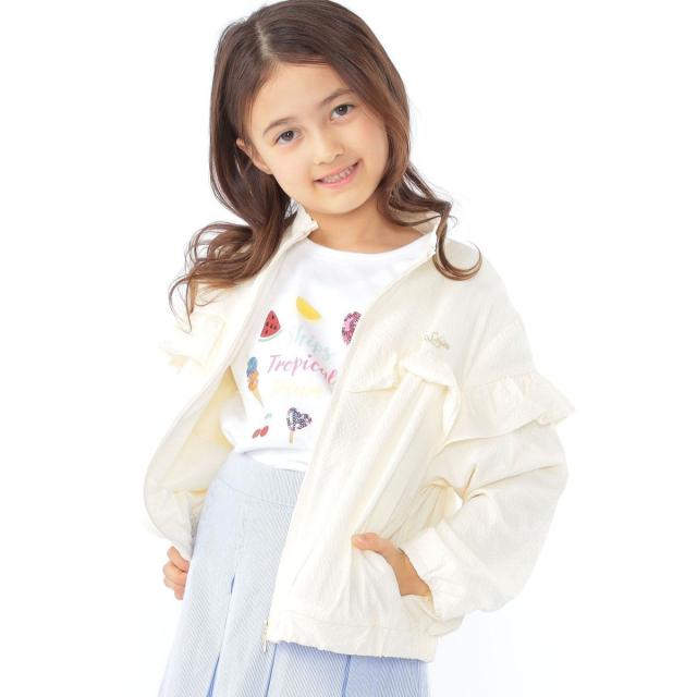 シップス（SHIPS）/SHIPS KIDS:100〜130cm / 〈UVカット〉ドライタッチ フリル ライト ブルゾン