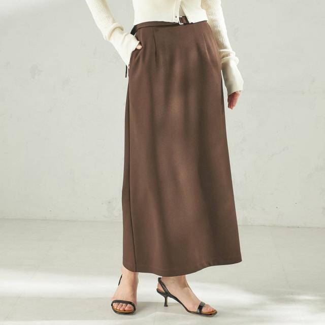 シップス（SHIPS）/堀田茜×SHIPS:〈手洗い可能〉ベルト 付き ジョーゼット スカート_1