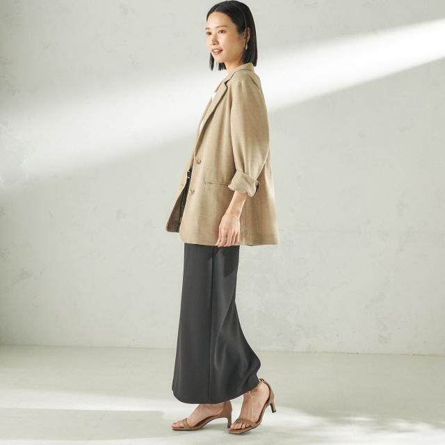 シップス（SHIPS）/堀田茜×SHIPS:〈手洗い可能〉ベルト 付き ジョーゼット スカート_4