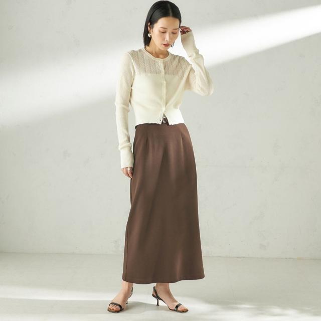 シップス（SHIPS）/堀田茜×SHIPS:〈手洗い可能〉ベルト 付き ジョーゼット スカート_13
