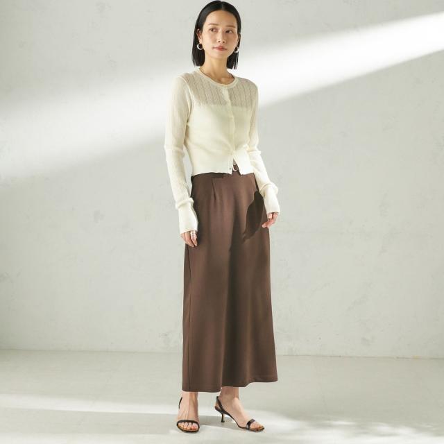 シップス（SHIPS）/堀田茜×SHIPS:〈手洗い可能〉ベルト 付き ジョーゼット スカート_16
