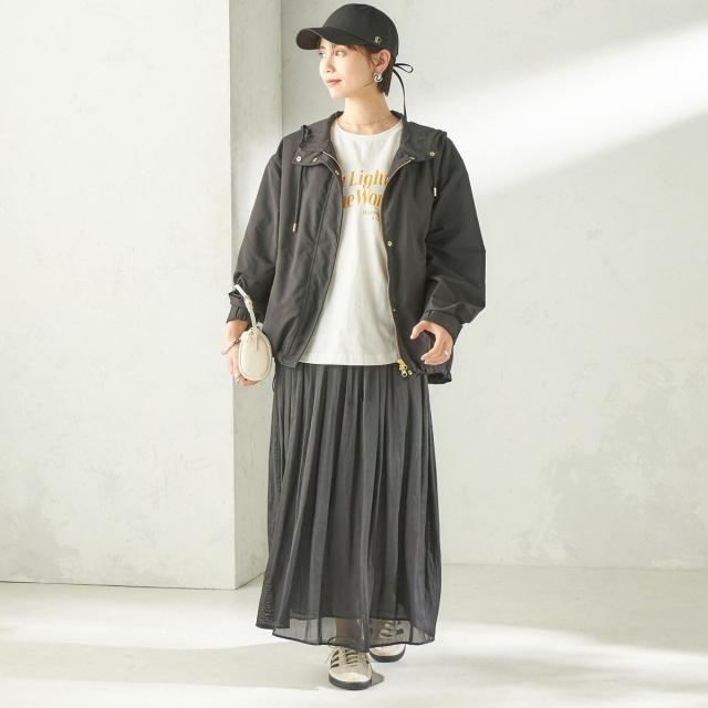 シップス（SHIPS）/〈手洗い可能〉シアー メッシュ ギャザー スカート_11